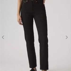 Levi’s Wedgie Fit Straight Jeans – Black (W25)